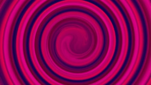 Abstract Pink and Blue Swirling Fluid Spiral Background Loop