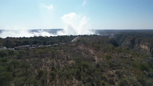 Aerial View of Victoria Falls, Zimbabwe