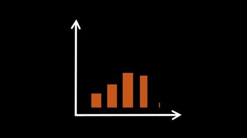 Business Success Bar Graph Animation HD On Alpha