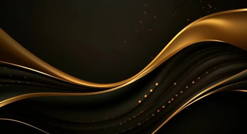 Black luxury corporate background with golden lines