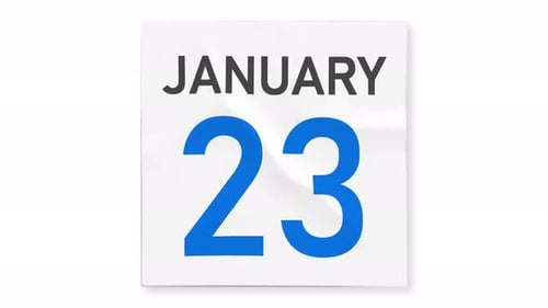 Daily Calendar Page Turn Animation