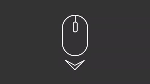 Animated Mouse Scroll Down Icon for Web and UI Design