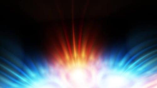 Animation abstraite au néon lumineux multicolore