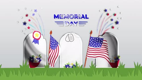 Memorial Day Background Loop