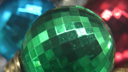 Christmas holiday decoration, colorful crystal ornaments colorful balls on a 360 rotating stand new