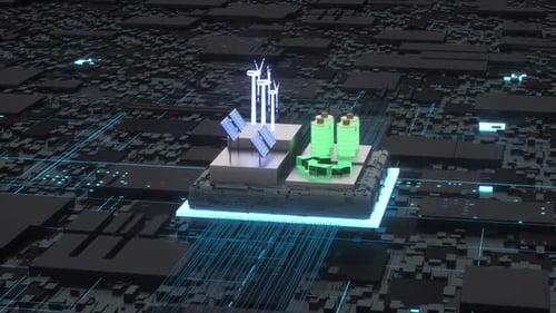 Advanced Futuristic Microprocessor Chip Connecting with a Motherboard and Activates entire System