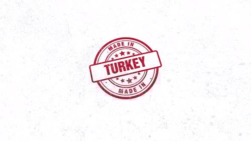 Made In Turkey Rubber Stamp