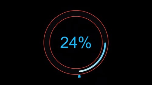 Circular Progress Loading Percent Bar