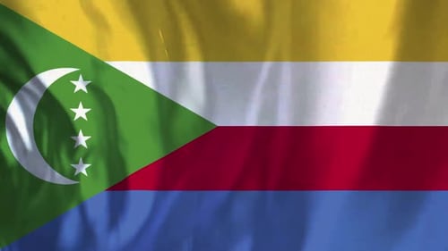 Stoffflagge der Komoren