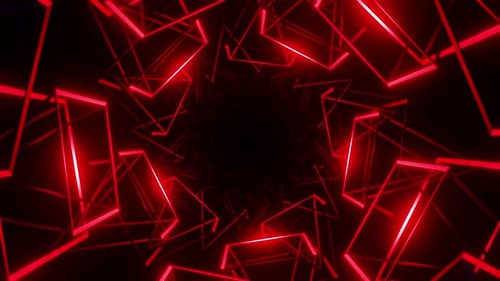 Blue spiral tunnel of abstract edges flickers to a musical rhythm vj loop 3d render. Dj disco