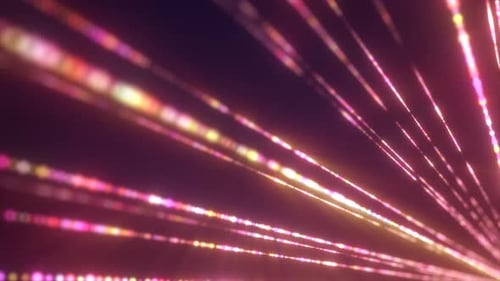 Dynamic Neon Particle Light Streaks Motion Background
