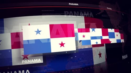 Panama Flag World News Intro