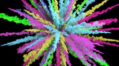 Colorful Smoke Explosion Full HD