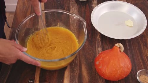 Making Pumpkin Pie