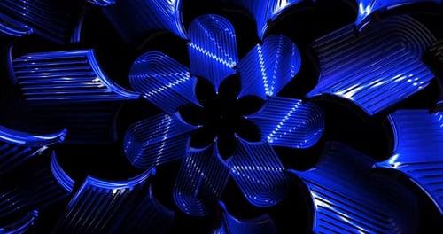 Animación en bucle de túnel de color abstracto 4K VJ 4.0