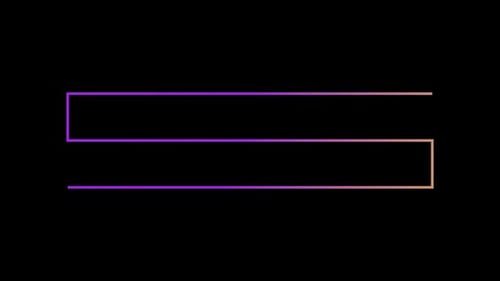 Aspect Collection: Colorful lower third animation moving along a rectangular path