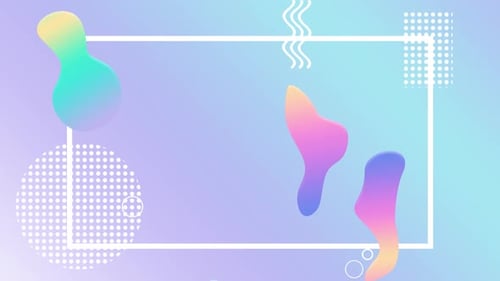 Dynamic Fluid Shapes Background with Colorful Gradient Animation