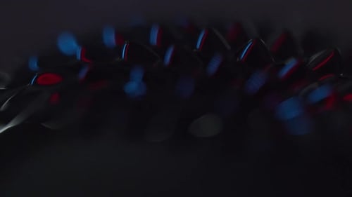 fluid forming spikes in a dark abstract atmosphere