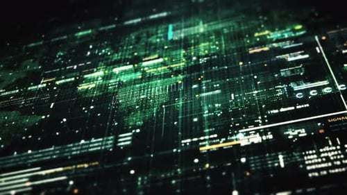 Advance Data Matrix Simulation UI Background 30