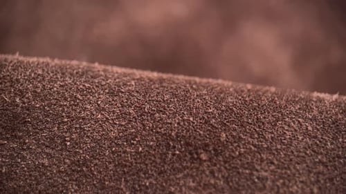 Macro Brown Suede Background, Slider Shot