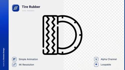 Animationsreifengummi-Symbol