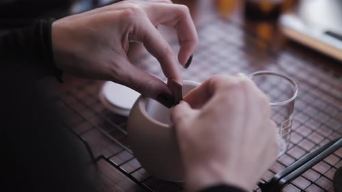 Girl Sets the Candle Wick Handmade Candles