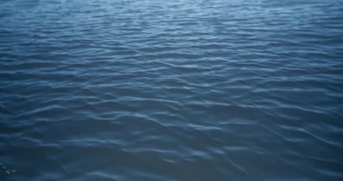 Calm Blue Water Surface with Gentle Ripples