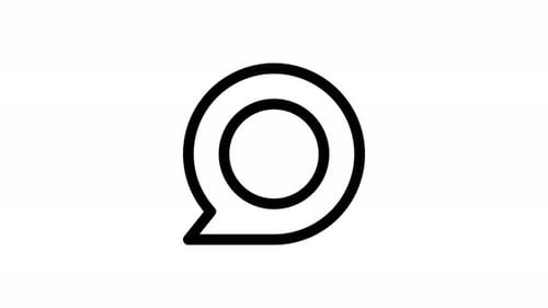 Animated Minimalist Information Icon Reveal