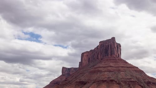 Zeitraffer der Felsformationen in der Nähe von Moab, Utah