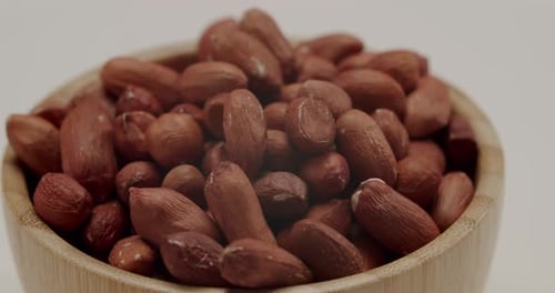 Bowl Full of Fresh Peanuts, Isolated