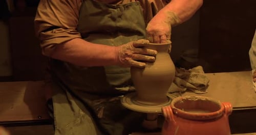 Vase à mains en forme de potier