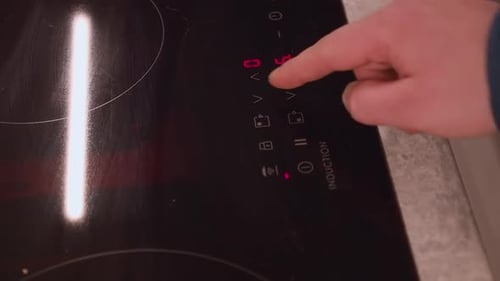 Turning On and Off an Induction Stovetop