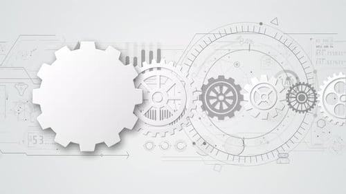 Engineering Gears Creating Abstract Technology Data Background