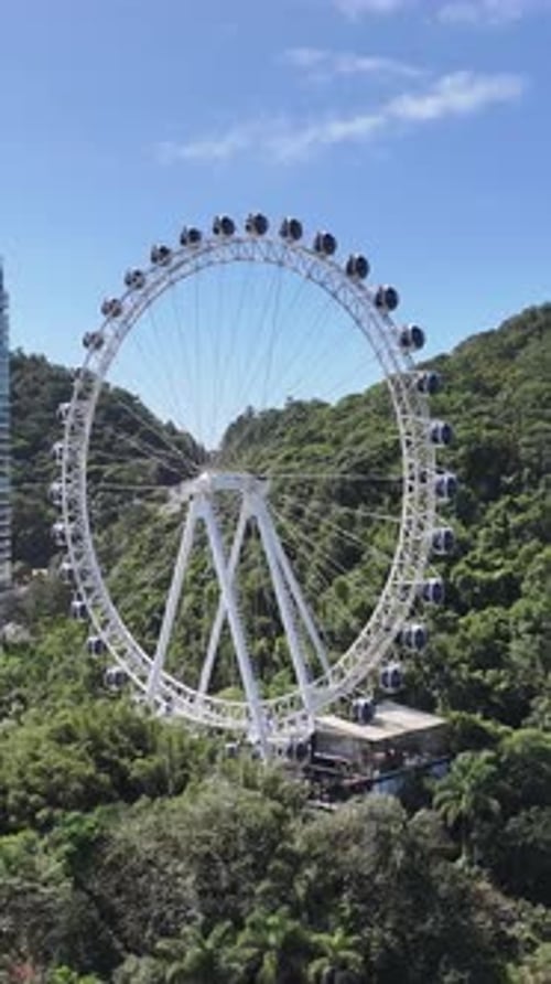 Amazing Ferris Wheel At Balneario Camboriu In Santa Catarina Brazil.