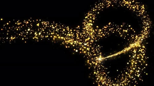 Luz mágica Golden Glitter Sparkling Trail