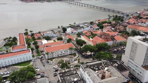 Centro de São Luís Maranhão, no nordeste do Brasil. Marco turístico da cidade.