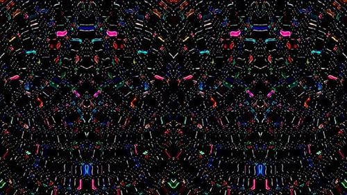 Colorful Glowing Abstract Geometric Line Pattern Background