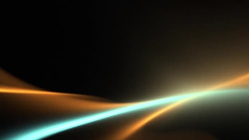 Abstract Fluid Glowing Light Streaks Background Animation