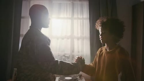 Soldier and Child Share Loving Reunion at Home