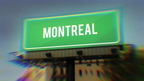 Montreal City Urban Street Billboard