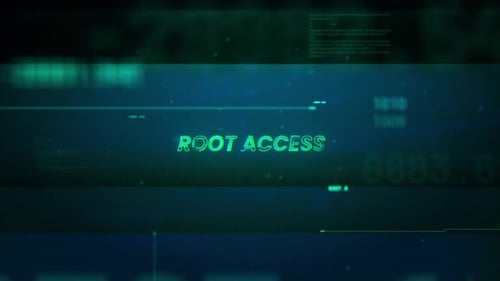 Root Access On Noise Glitch Error Technology Futuristischer Datenhintergrund