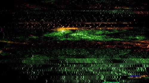 Lingette transitionnelle à effet glitch déformé