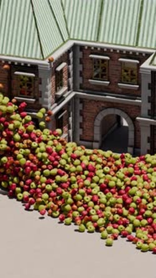 3D Apples in Holes Simulations