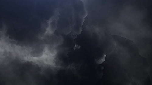 timelapse gray dark and moving cumulonimbus clouds in the sky, thunderstorm