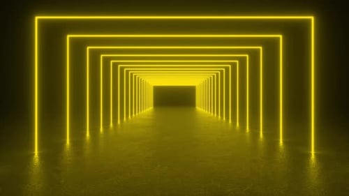 Tunnel of Yellow Lights