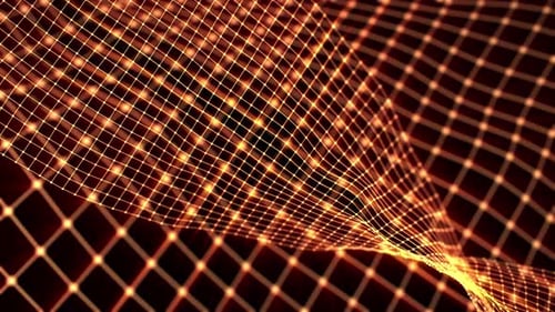 Abstract Futuristic Technology Grid Animation Loop Background