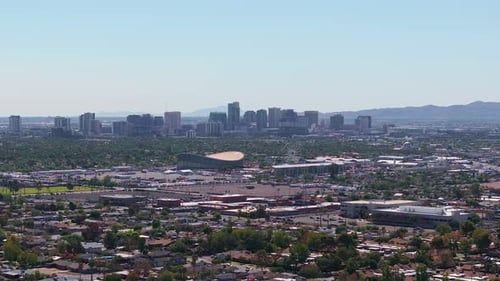 Phoenix City Downtown Skyline Cityscape of Arizona in USA