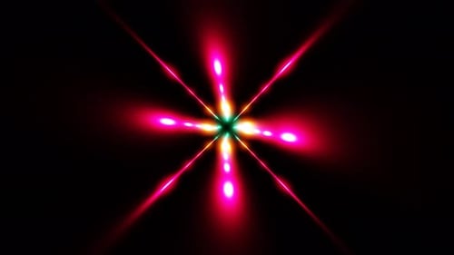 purple illuminated rotating sci-fi tunnel with lighting beams vj loop