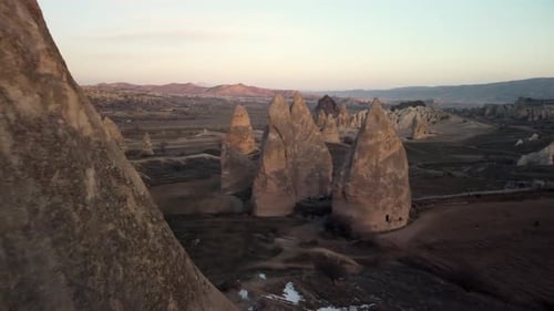 Cappadocia Landscape Aerial View at Sunrise