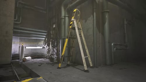 Tight Tunnel Illumination Narrow Passage with Ventilation Features